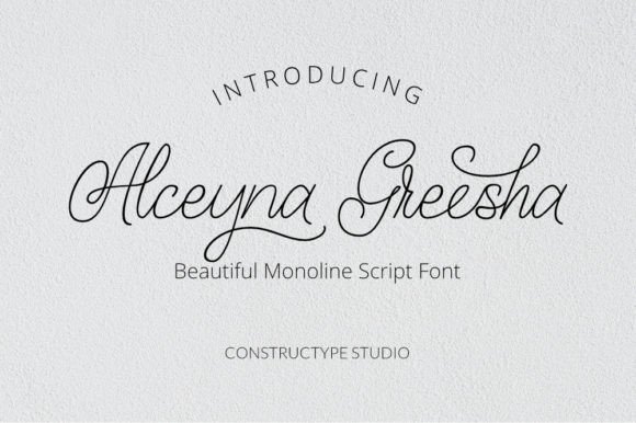 Alceyna Greesha: A Delicate Typeface for Creative Projects