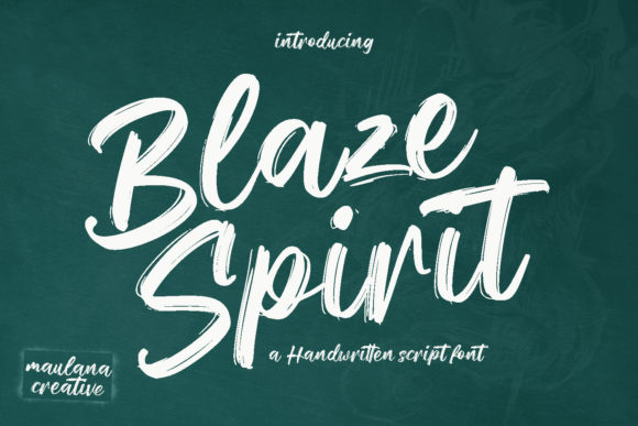 Blaze Spirit: A Bold Font for Creative Campaigns