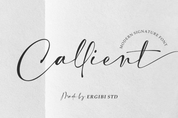 Callient: A Modern Signature Font