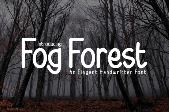 Fog Forest Font: Handwritten Elegance for Crafters