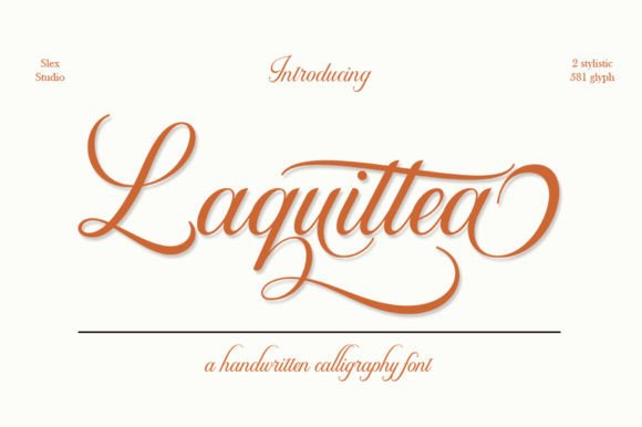Laquittea: A Script Font for Real Design Work