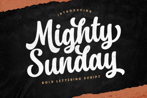Mighty Sunday: A Bold Script for Editorial Design