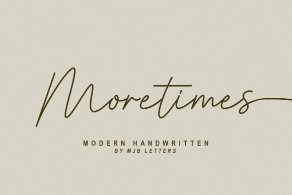 Moretimes Font for Business Branding