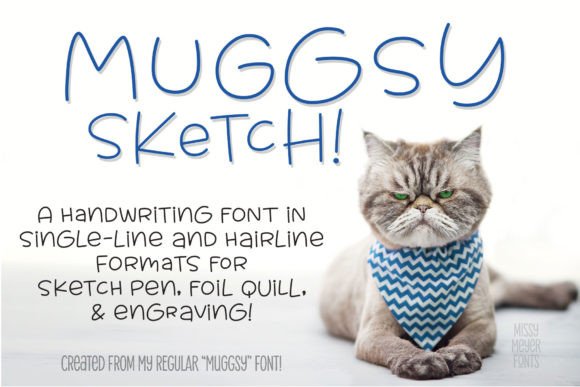 Muggsy Sketch Single Line Font