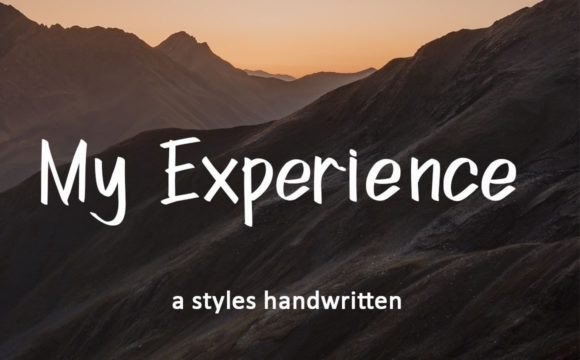 My Experience Font for Campaigns