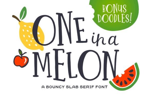 One in a Melon: A Fun Font for Summer Projects