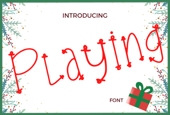 Playing: A Joyful Handwritten Font