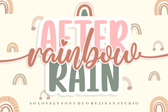 Rainbow After Rain Font for Business