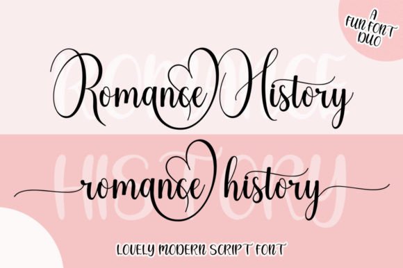 Romance History Font for Creative Projects