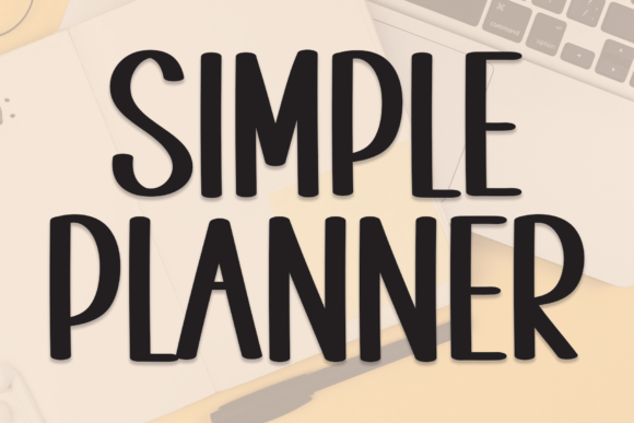 Simple Planner Font for Creative Projects