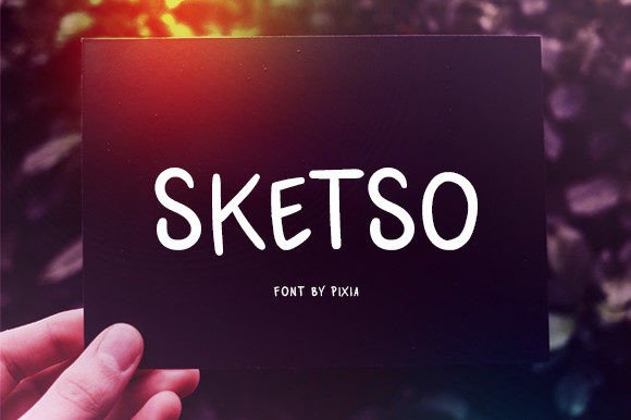 Sketso: A Handwritten Font for Creative Projects