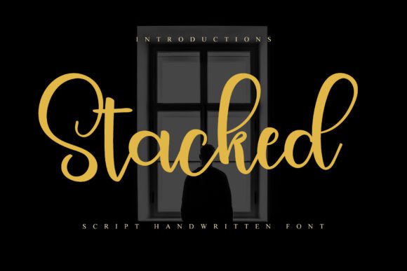 Stacked Font: Sweet Script for Craft Projects