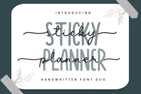 Sticky Planner Font for Business